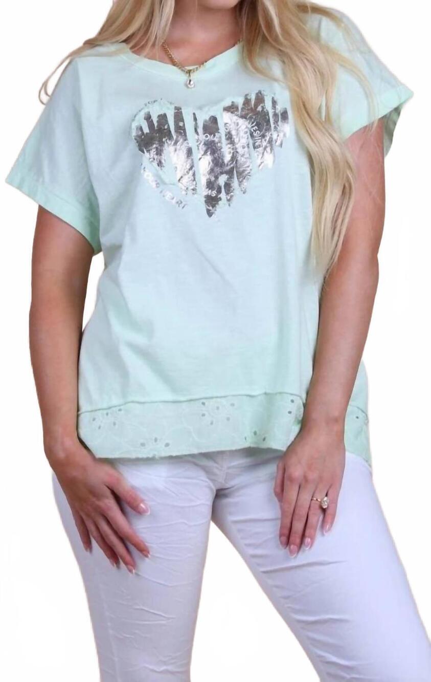 NEW GIGI MODA solare cotton top in mint